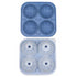 Basketball Rugby Reusable 4 Ice Cube Trays with Lid Molds